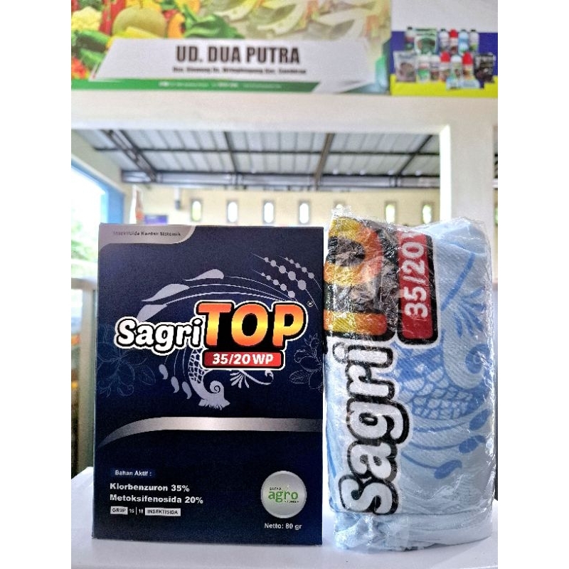 Insektisida SAGRI TOP 35/20 WP 80Gram Bonus Kaos