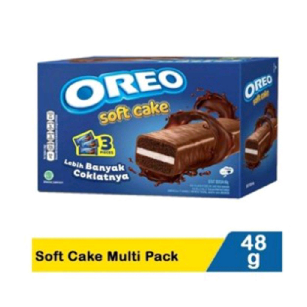 

[Beli 3 grtis 2]Oreo Soft Cake Multipack Isi 3 48gr