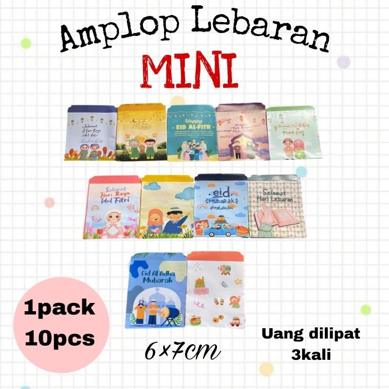 

Amplop lebaran MINi (siap pakai) 1 pak isi 10 pcs