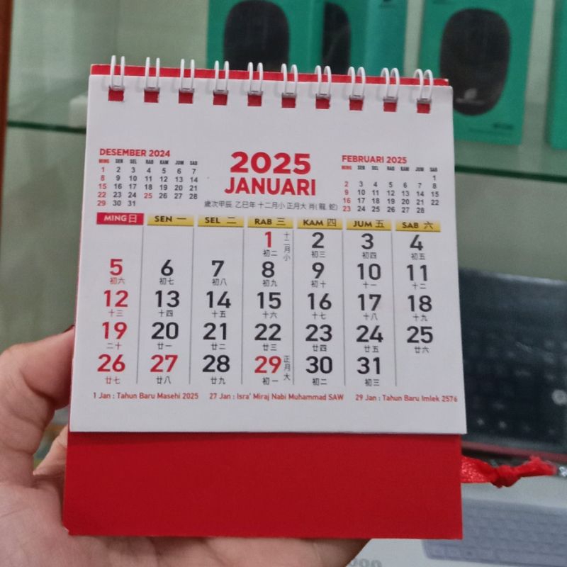 

Kalender 2025 minimalis/Kalender Tahun 2025 9cm×8cm/Kalender gantung minimalis