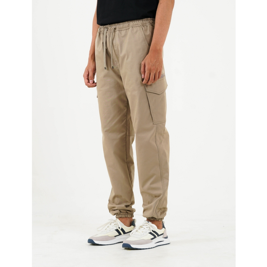 3Second Celana Jogger Cargo Panjang Pria Regular Fit Baby Canvas Cullen OL-C081124