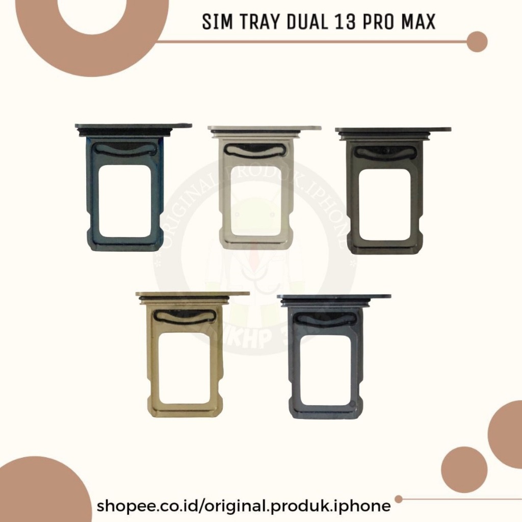 SLOT SIM TRAY DUAL SIM 13 PRO / 13 PRO MAX ORIGINAL