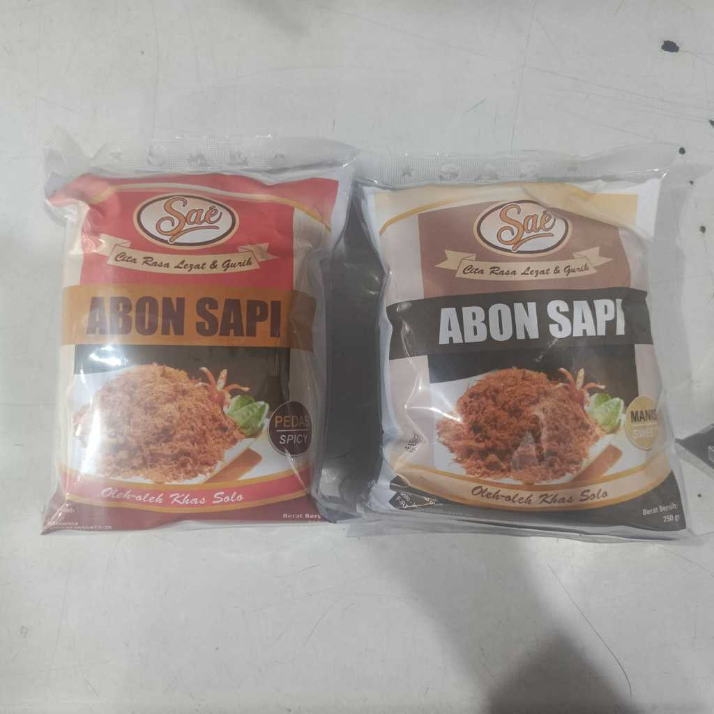 

abon sapi sae abon pedas abon manis abon solo 250gr