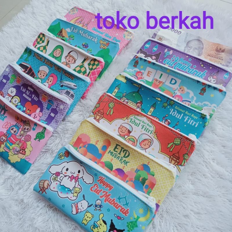 

(dpt 12pcs) dompet lebaran printing panjang / kotak pensil lebaran