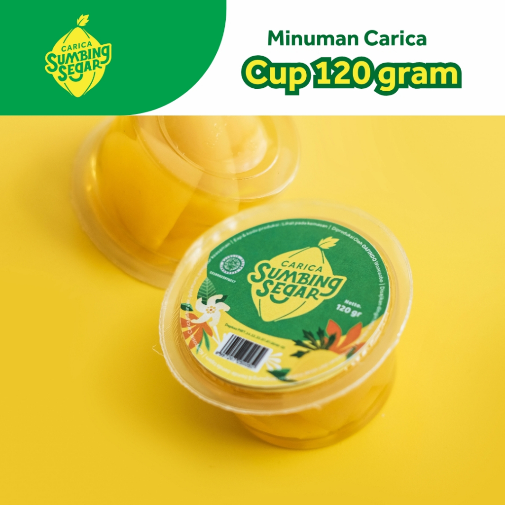 

Minuman Carica Khas Dieng Sumbing Segar Ukuran 1 Cup 120 gram