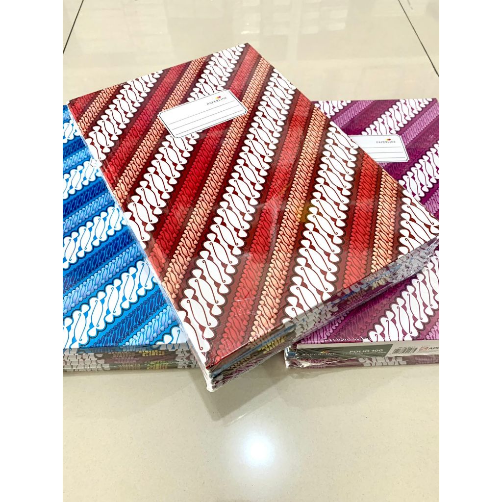 

PAPERLINE BUKU BATIK FOLIO 200 lembar HARDCOVER MOTIF TERBARU TERLARIS