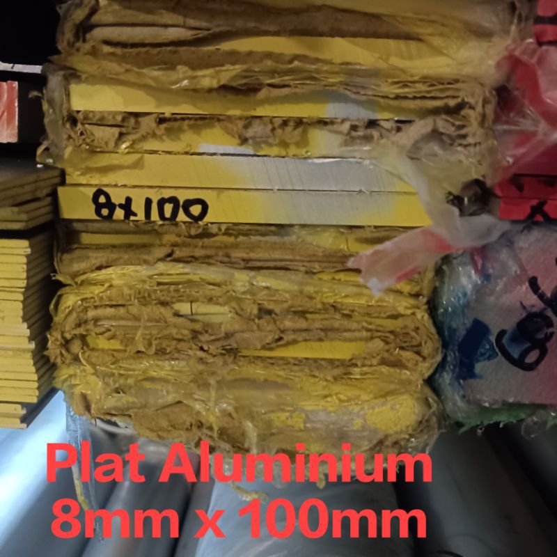 Plat Strip Aluminium 8mm x 100mm x 600mm