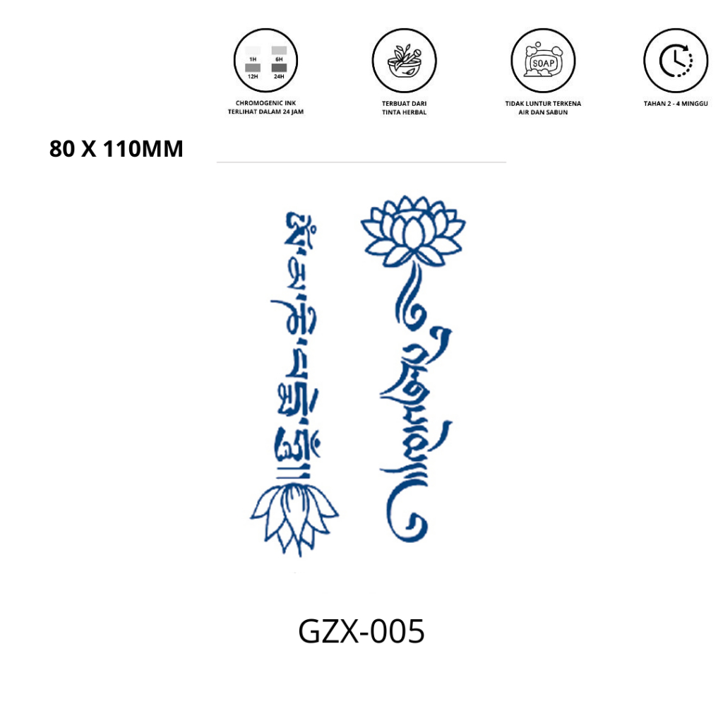 Tattoo Tulisan China Tattoo Temporer Tattoo Temporary