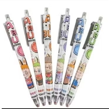 

Pulpen gel cetek Labubu 6pcs