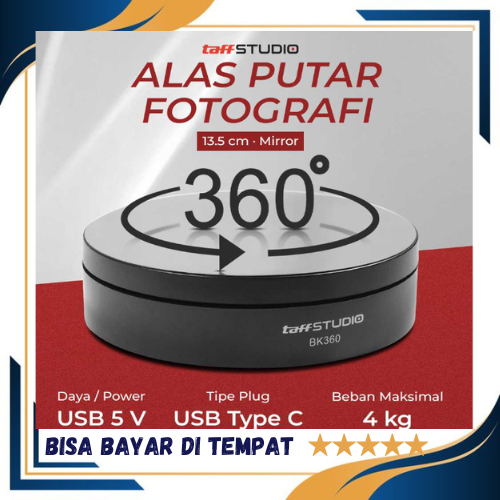 Alas Putar Fotografi Rotating Display Stand Base 13.5cm / Alas Tatakan Meja Putar Foto Produk Jualan