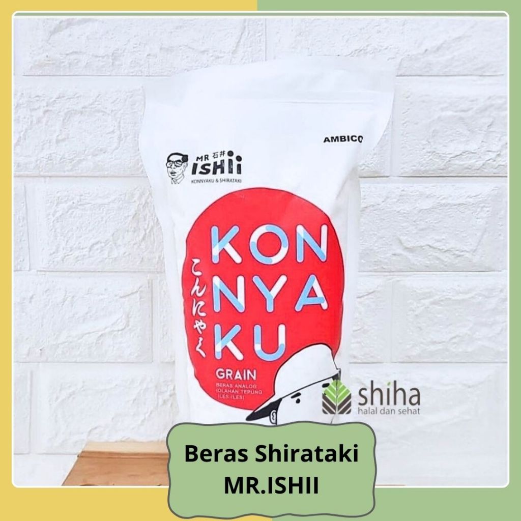 

MR. ISHII BERAS KONYAKU 1 KG / Shirataki Rice | Low Carb | Rice | Beras keto Diet