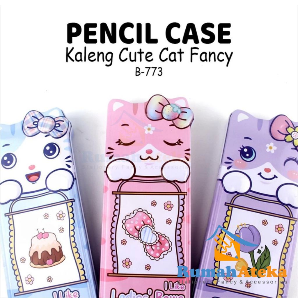 

Kotak Pensil Kaleng CAT BUNGA B-773 / Tempat Pensil XIAOLINGJING