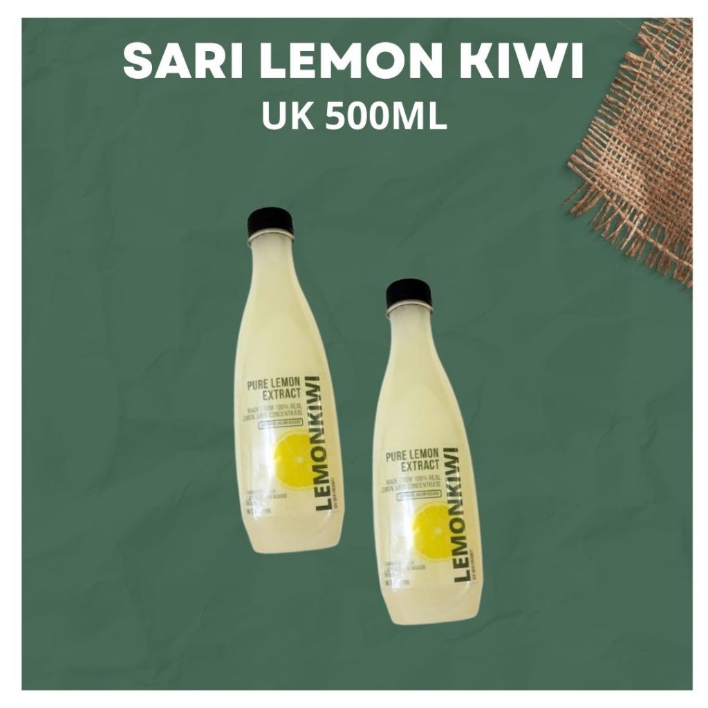 

Sari Lemon Kiwi 500ml / Air Lemon Murni / Pure lemon Juice 100%