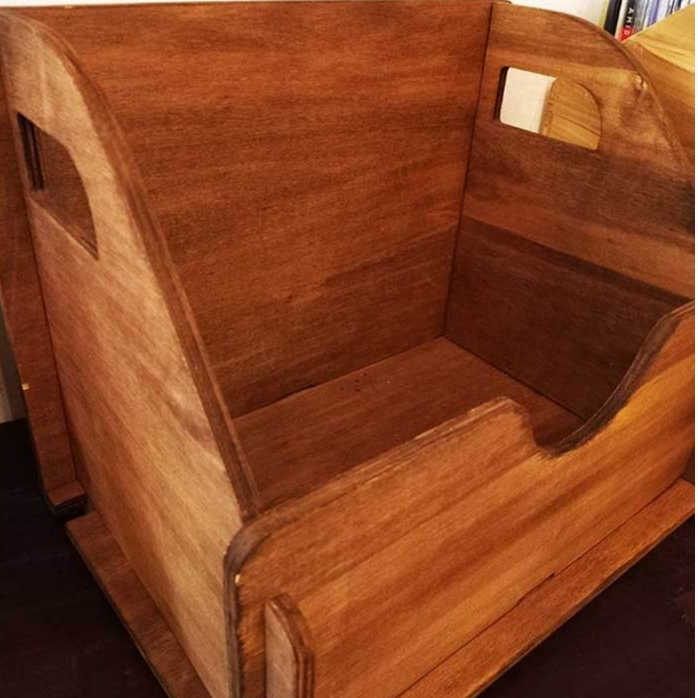 VINYL RECORD STORAGE CRATE - Rak Penyimpanan PIRINGAN HITAM