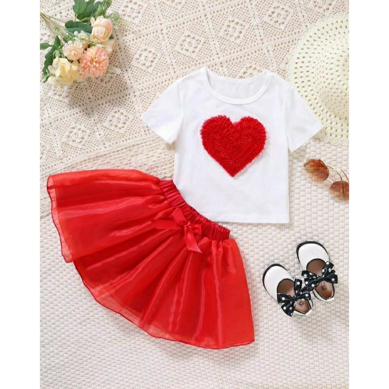 rok anak perempuan organza premium megar