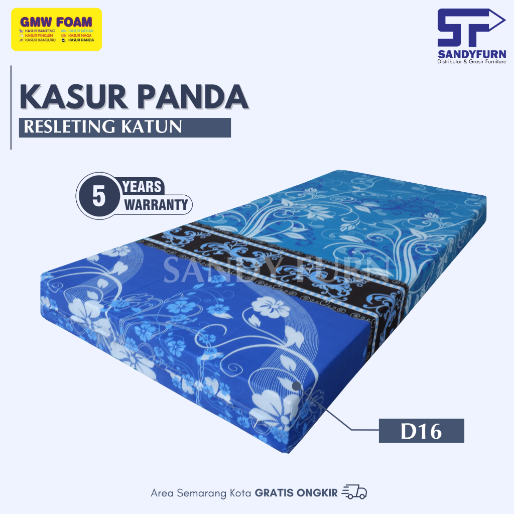 GMW Foam - Kasur Busa - Panda - Resleting Katun