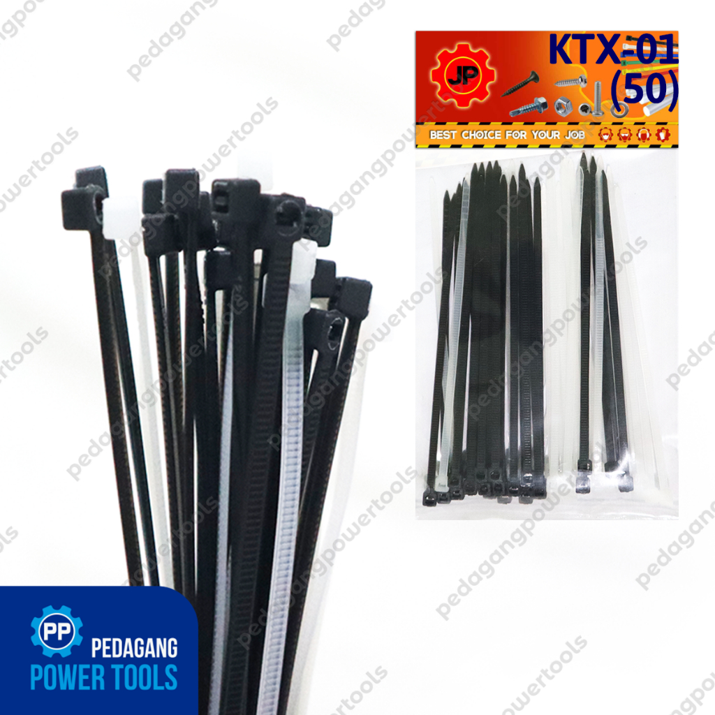 

KABEL TIES 2.5 x 100 MM MIX HITAM PUTIH - 50 PCS KTX-01