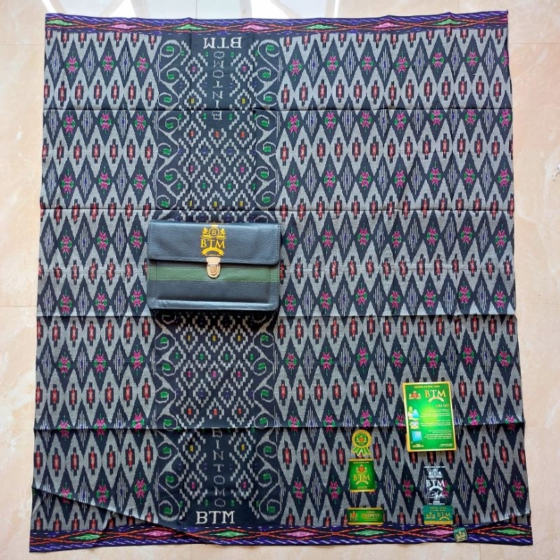Sarung BTM Type Kawung Wajik Full Sutra 100% Original