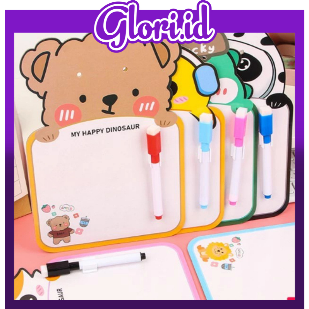 

GLORI.ID Papan tulis cute papan tulis karakter anak lucu papan tulis belajar menulis R1242