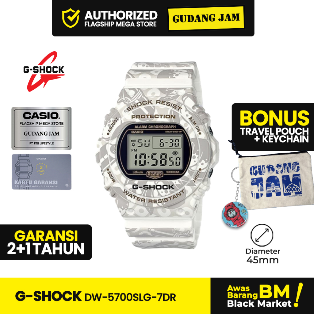 Jam Tangan G-Shock DW-5700SLG-7DR DW-5700SLG DW-5700 DW5700SLG