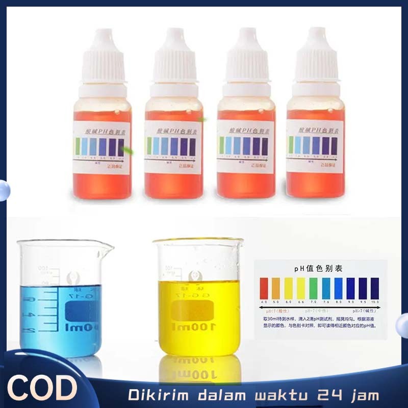 10ml Ph Drop Cairan Ph Air Pengecek Ph Air Ph Tetes Air Water Ph Test Liquid