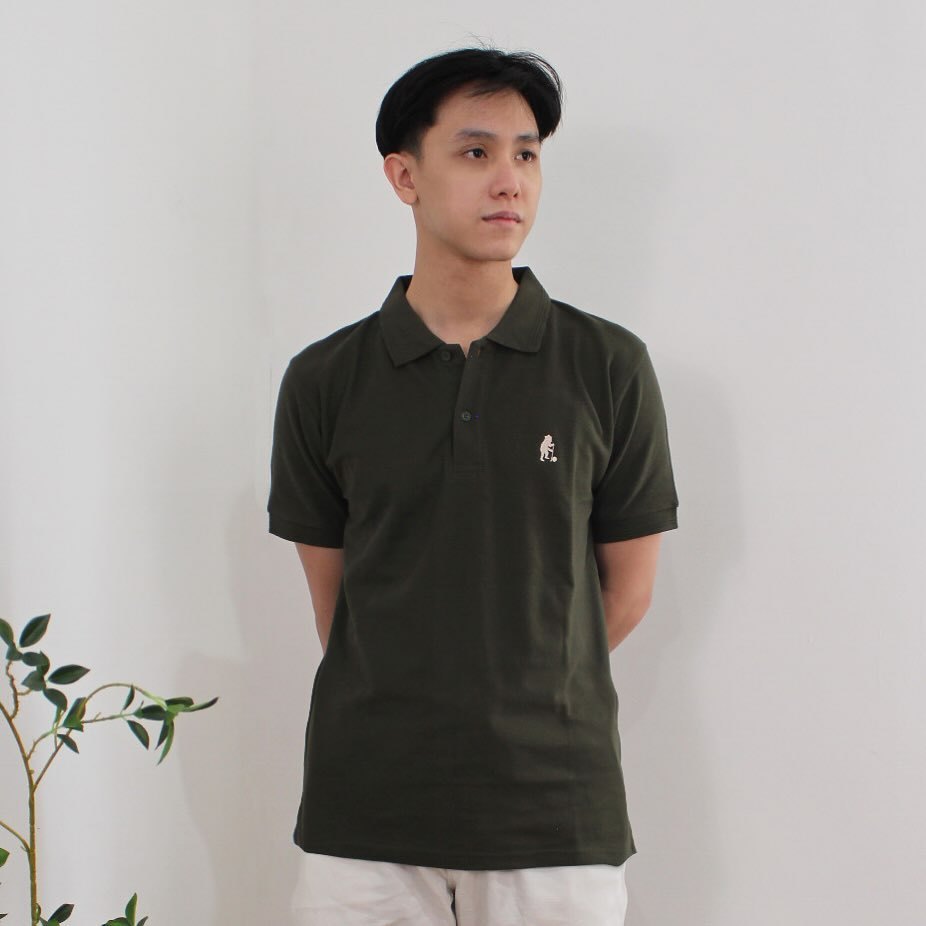 SINICA POLO - Kaos Kerah Pria - Kaos Polo Pria - GREEN ARMY