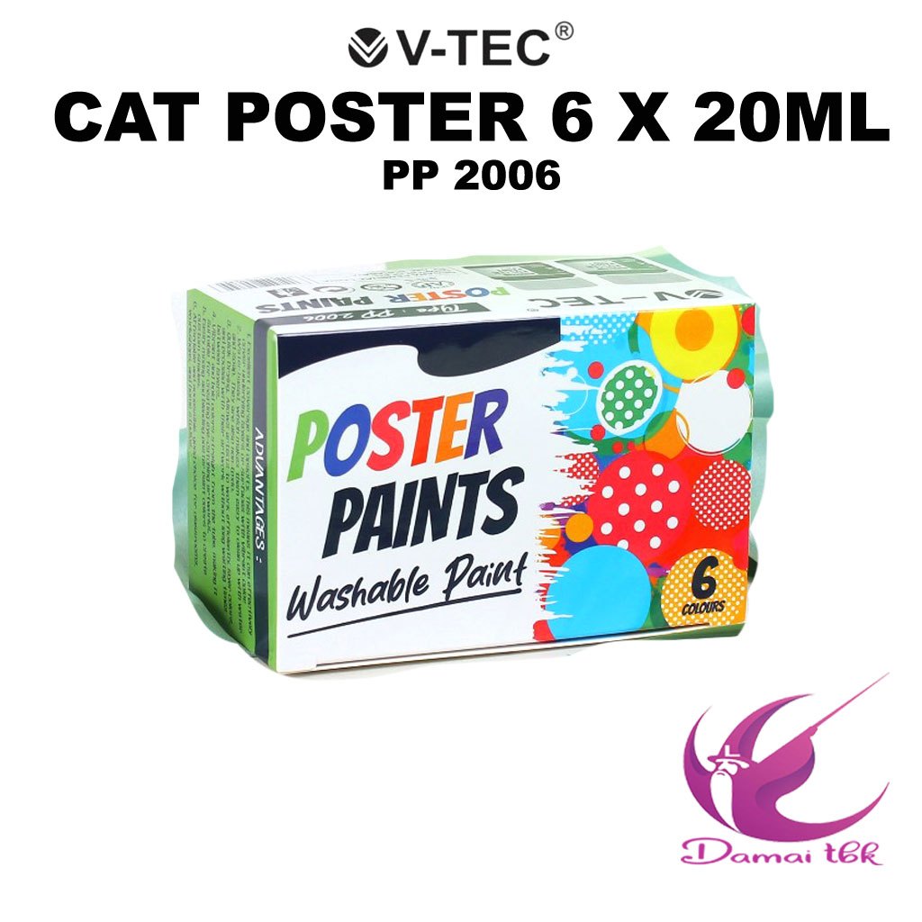 

Cat Poster Set 6 Warna x 20ml V-TEC PP 2006