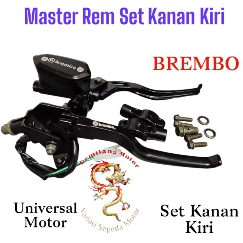 HANDLE MASTER REM BREMBO KANAN KIRI TABUNG OVAL KANAN MODEL COPY RCB PNP MIO BEAT SCOOPY VARIO UNIVE