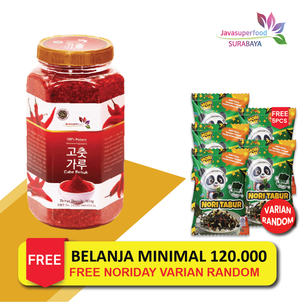 

Bubuk Cabe Kasar Korea Toples 300g / Korea Chili Powder Bottle 300g