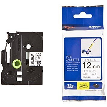 

Brother Label Tape TZE-FX231 12MM Flexible Black on White