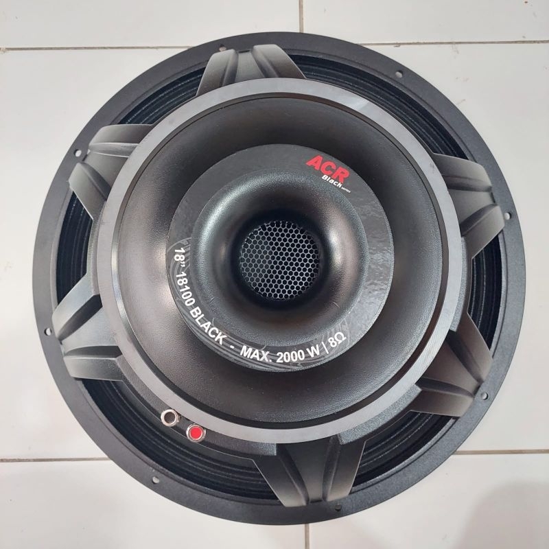 speaker ACR 18100 Black original speaker komponen 18inch ACR