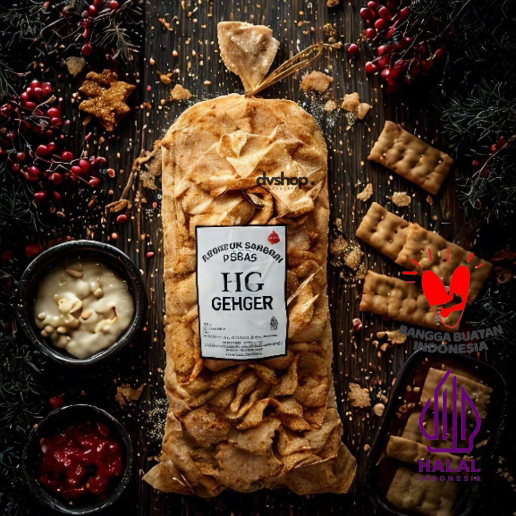 

Kerupuk Pasir Sangrai Pedas Chili Oil Cemilan Makanan