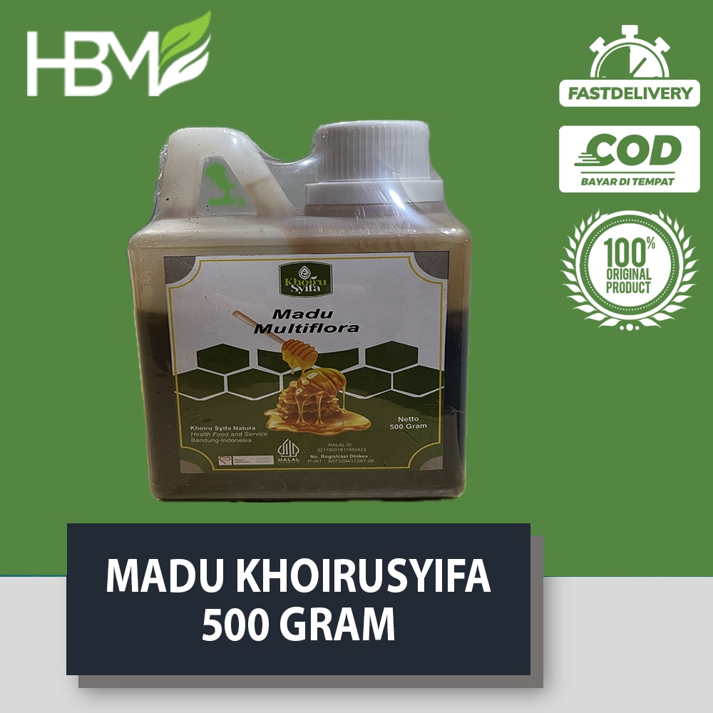 

MADU MURNI MULTIFLORA KHOIRUSYIFA 500 GRAM MADU MULTI FLORA