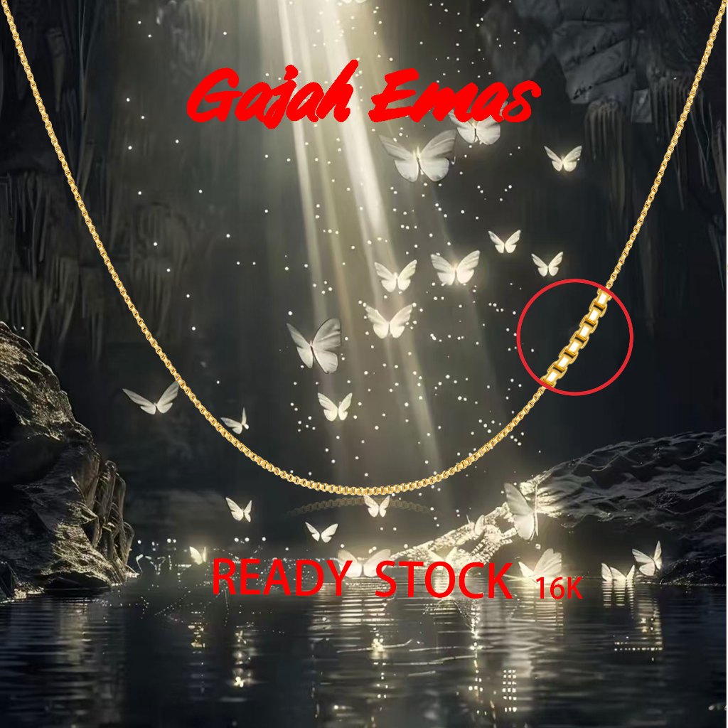 Kalung Emas Kuning Tambang / Super Light Plintir / Korea Emas kadar 16k 70% 700 - Gold Necklace