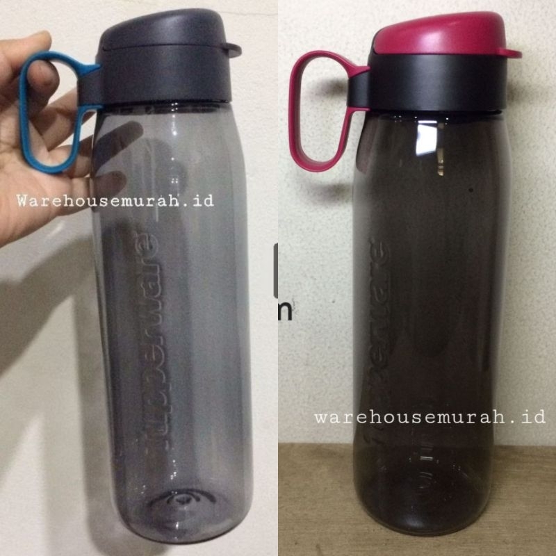 H2GO 750ml Hitam Botol minum tupperware new