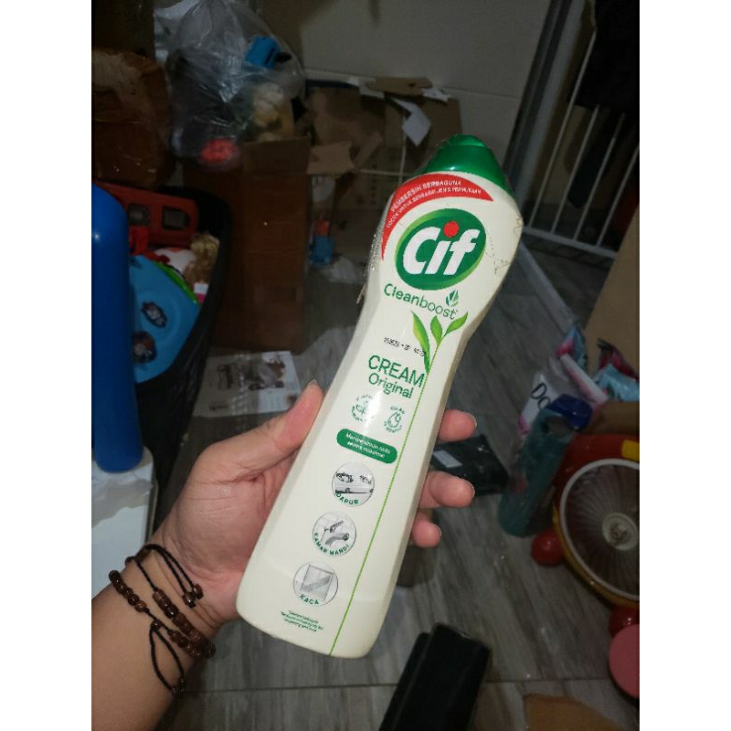 CIF CREAM PEMBERSIH TOILET WC JAMBAN ORIGINAL ASLI CLEANBOOST CLEAN BOOST 660gr 660 gr (itu tanggal 