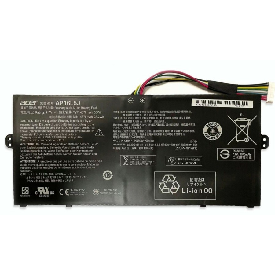 Baterai Battery Acer Spin 1 SP111-32 SP111-32N AP16L5J 32Wh