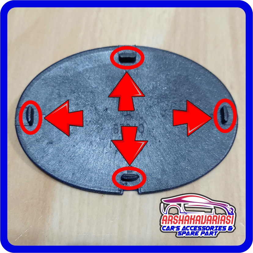 Emblem Logo Cover Tutup Ban Serep Toyota Rush Kaki 4 2006-2014