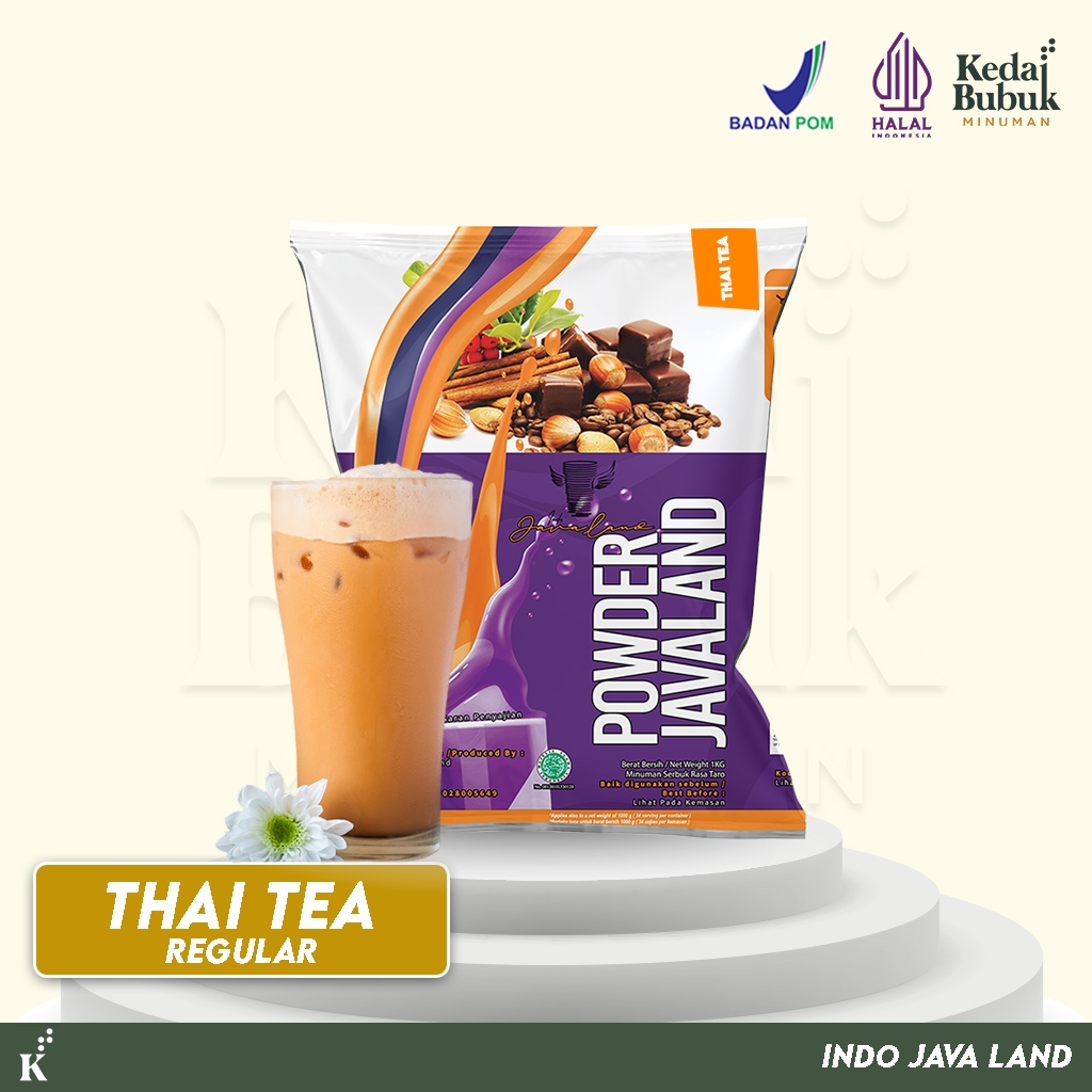 

Javaland Bubuk Minuman Rasa Thai Tea / Teh Thailand 1Kg - Regular Plain | Bubble Powder Drink Boba