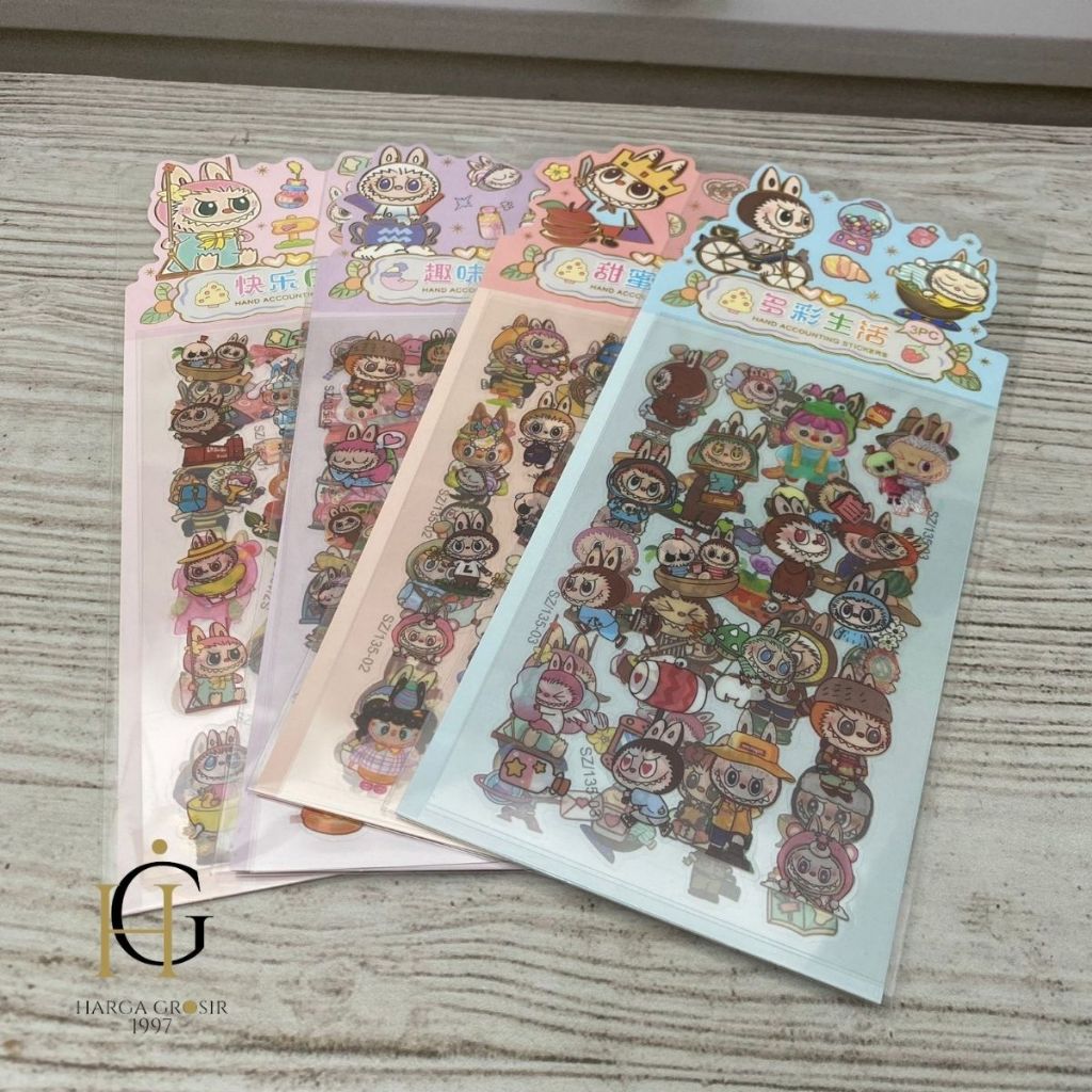 

STIKER LABUBU ISI 3 LEMBAR 66 TEMPELAN LABUBU STICKER ST-1541 SZ-135 TERMURAH COD