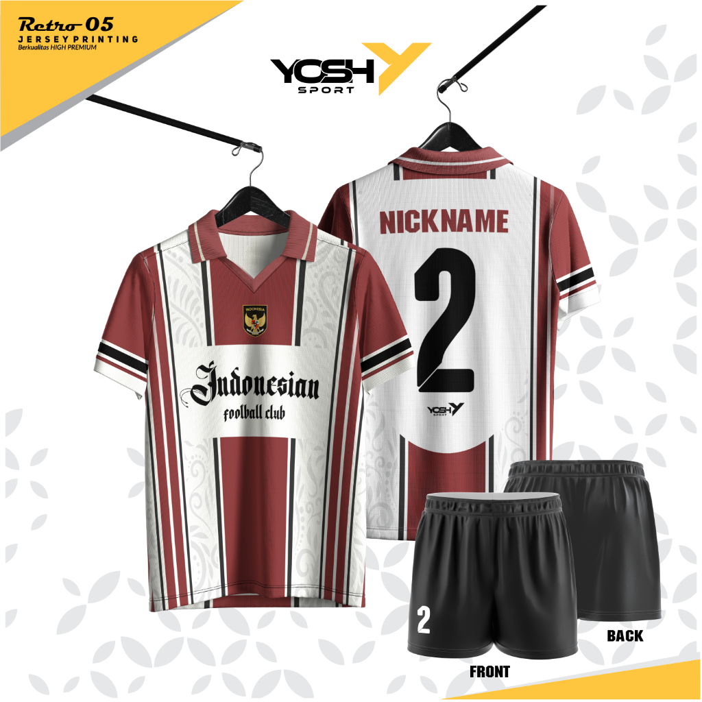 JERSEY VINTAGE RETRO jersey vintage retro INDONESIAN FOOOTBALL CLUB