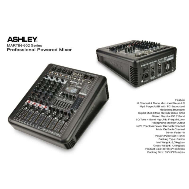 power mixer 6 channel original ashley martin 602 power mixer ashley bluetooth