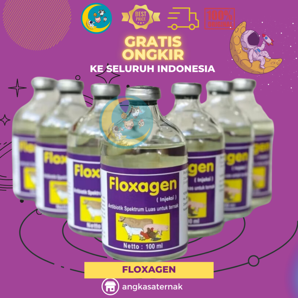 Floxagen 100ml - Antibiotik Pernafasan Untuk Ternak