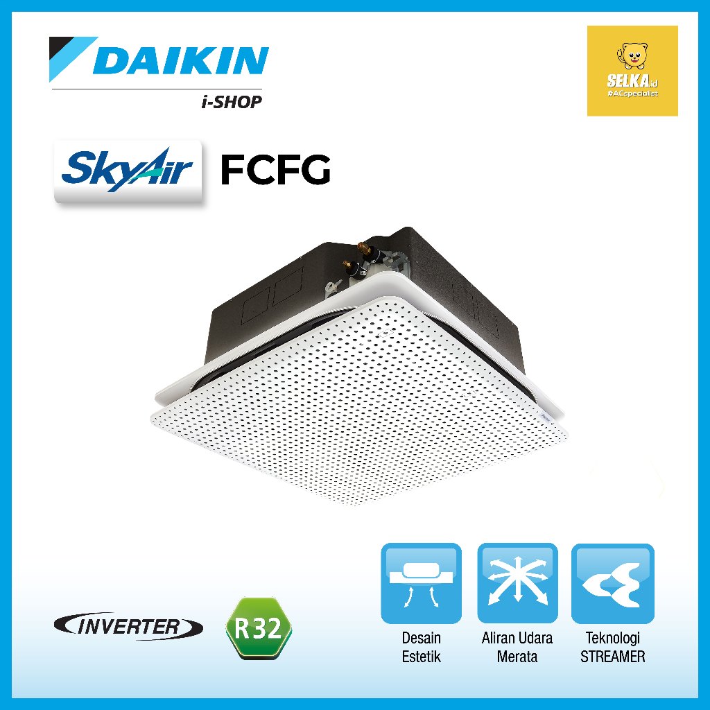 DAIKIN FCFG50AV14 AC CASSETTE 2 PK INVERTER KIRIU SURROUND