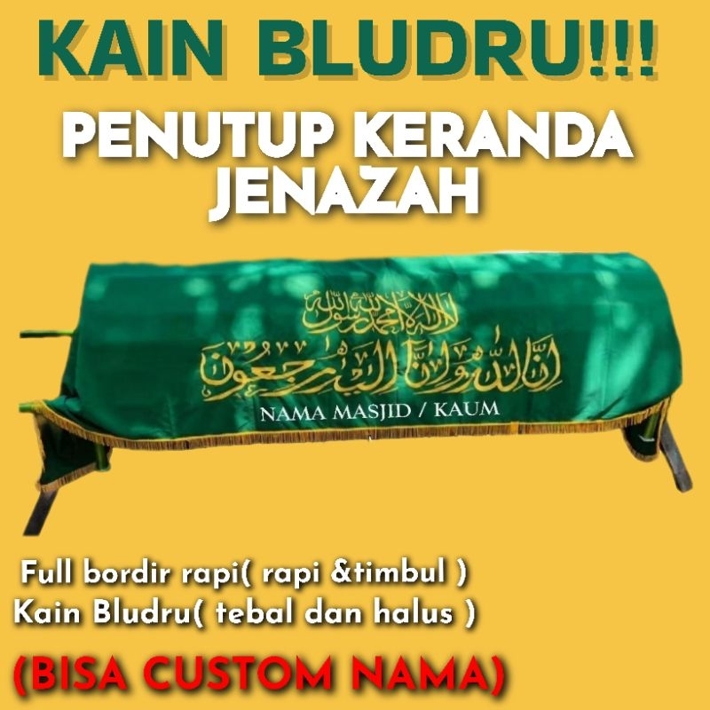 KAIN PENUTUP KERANDA JENAZAH KAIN BLUDRU FULL BORDIR