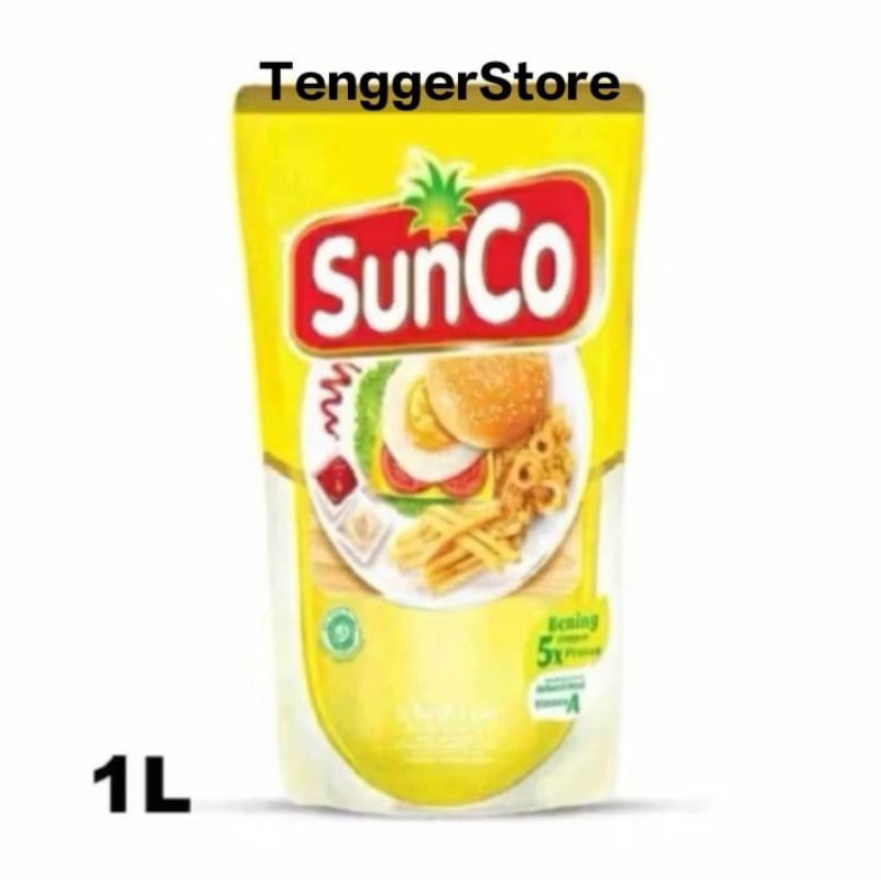 

Minyak goreng reffil SunCo 1L atau 1000ML