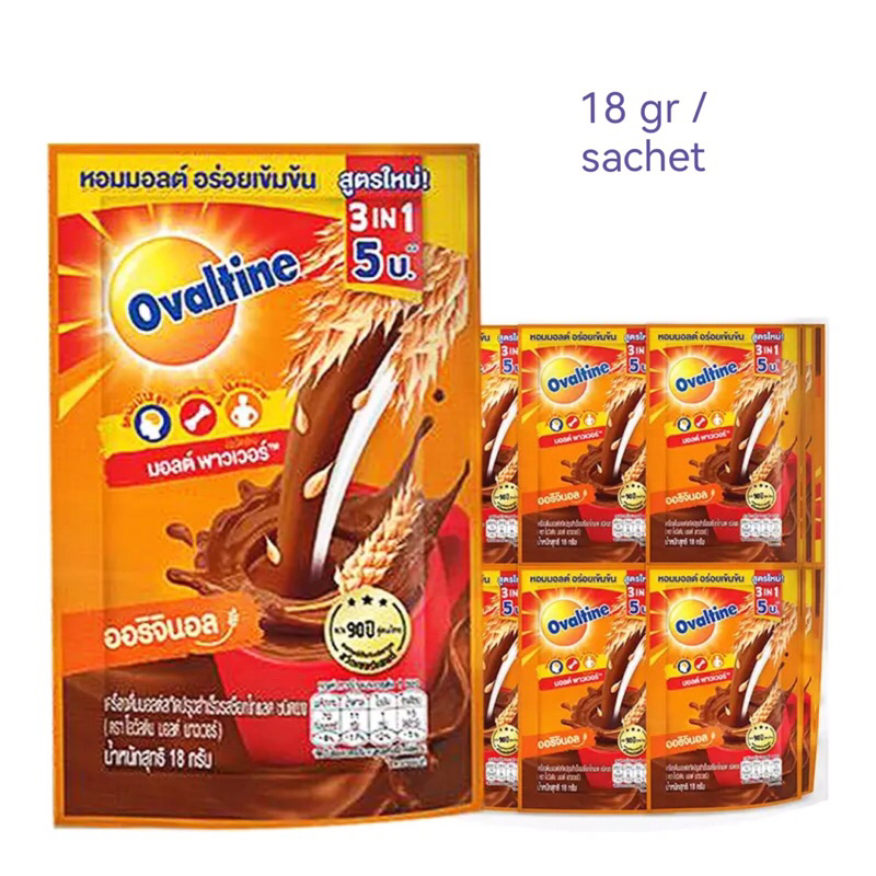 

Ovaltine sachet coklat malt produk Thailand