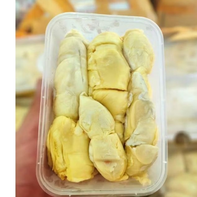 

durian kupas manis berat 450-+ gr 500+-gr