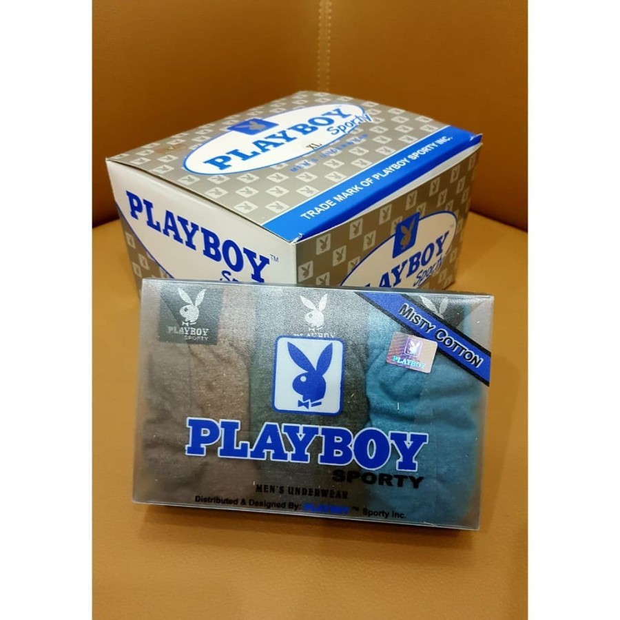 3 pcs CD "PLAYBOY Sporty" Celana Dalam Pria Dewasa Series