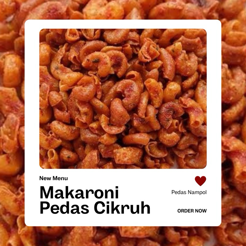 

Makaroni Bantet Cikruh Pedas Daun Jeruk Cemilan Bandung